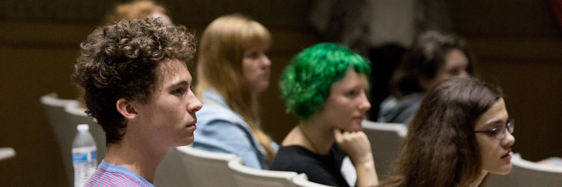 Students in an auditorium.